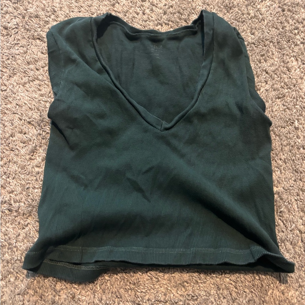 GAP Deep Green V-Neck Tank Top